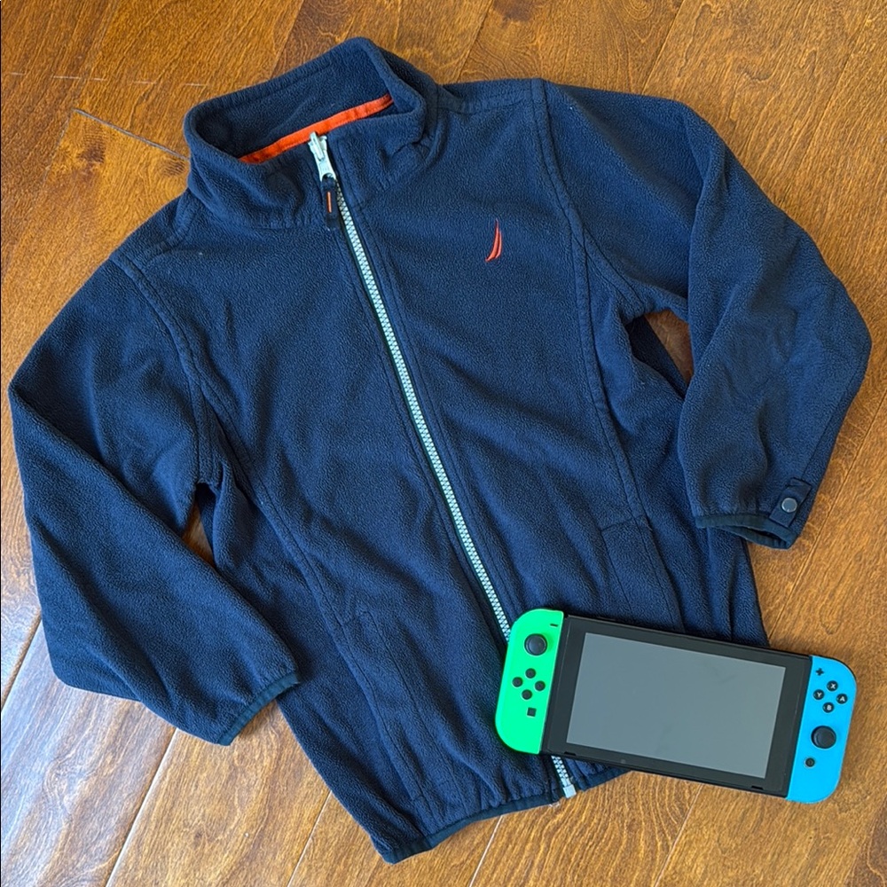 Nautica • Navy Blue Fleece Zip-Up